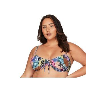 Artesands Salmagundi Multi Degas Bikini Top Size 20
